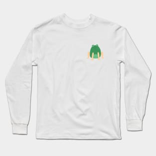 Frog with Legs | Cute | Weird | High Quality | Gift | Minimalist Long Sleeve T-Shirt